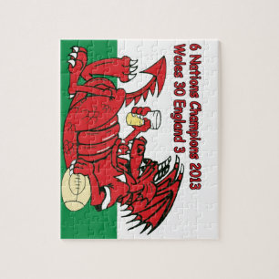 Waliser-Drache, 6 Nations-Meister, Wales V England Puzzle