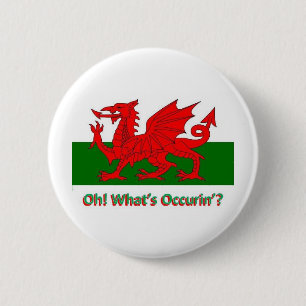 Waliser-Drache Button