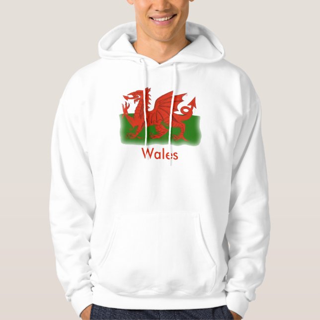 Waliser-Drache-Shirt Hoodie (Vorderseite)