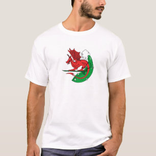 Waliser-Drache-Surfen T-Shirt