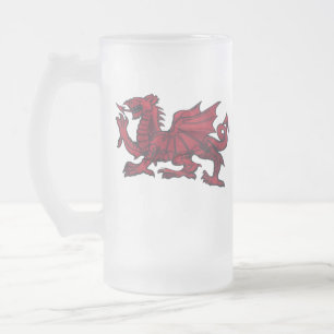 Waliser-Drache-Tasse Mattglas Bierglas