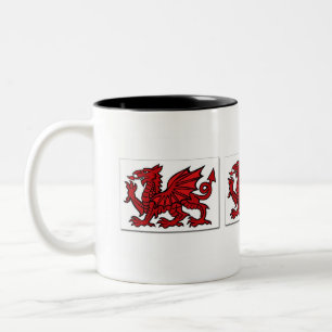 Waliser-Drache-Tasse Zweifarbige Tasse