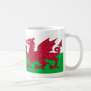 Waliser-Dracheflaggen-Tasse Tasse