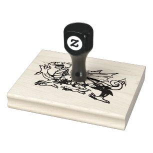 Waliser-Drachegummistempel Gummistempel