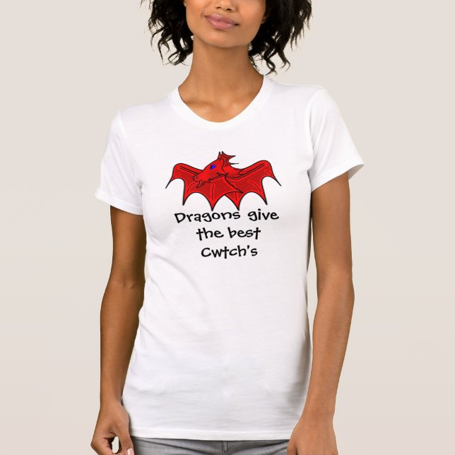 Waliser-Drachen geben die besten cwtchs T-Shirt (Vorderseite)