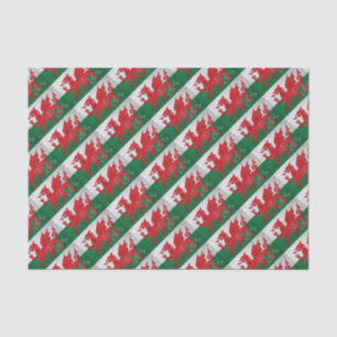 Waliser-Flagge Seidenpapier