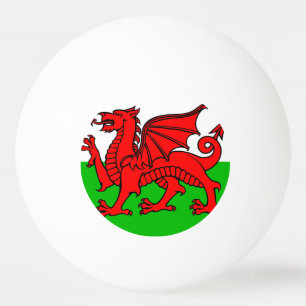 Waliser-Flagge Tischtennisball