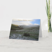 Waliser-Gebirgswinter-Sonnenwende-Segen-Karte