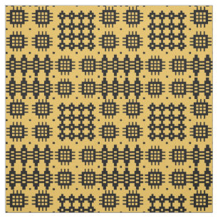 Waliser-Imitat-Tapisserie-Schwarzes, gelbes Stoff