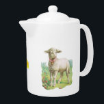 Waliser-Lamm-Tee-Topf<br><div class="desc">Es gibt kaum einen Platz in diesem schönen Land, in dem Sie nicht innen Anblick einer Menge der Schafe sind. Das Lamm, das auf diesem Teetopf gekennzeichnet wird, weckt viele angenehmen Erinnerungen von Wales. Wenn sie zusammen auf Ihrer Umhüllungstabelle mit der zusammenpassenden Tasse dargestellt werden, machen sie eine eindrucksvolle Anzeige....</div>