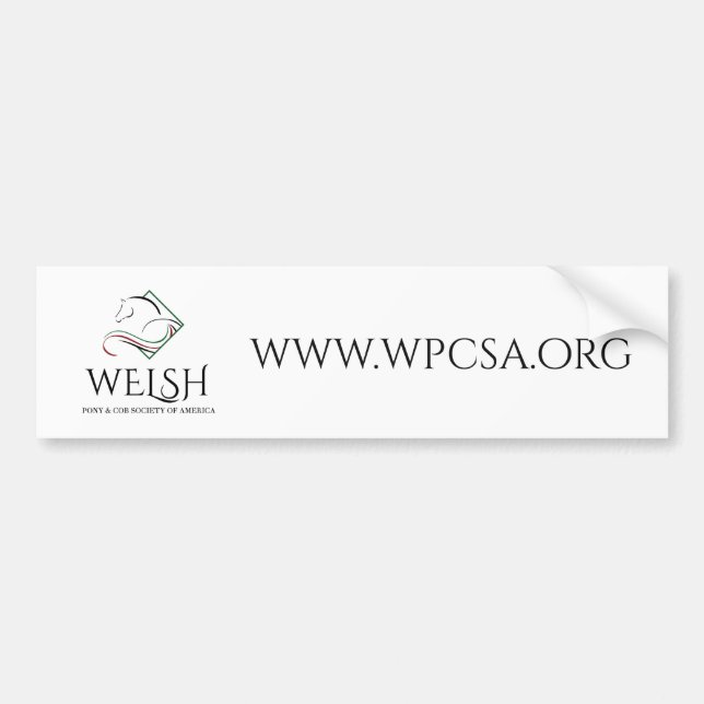 Waliser-Pony u. Pfeiler-Gesellschaft von Autoaufkleber (Vorne)