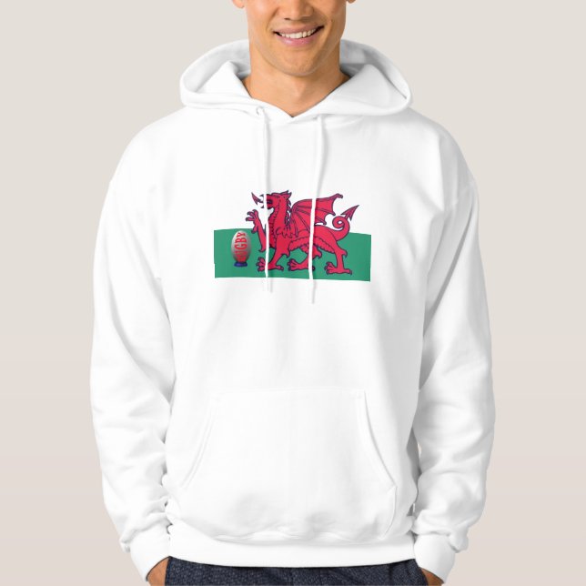 Waliser-Rugby Hoodie (Vorderseite)