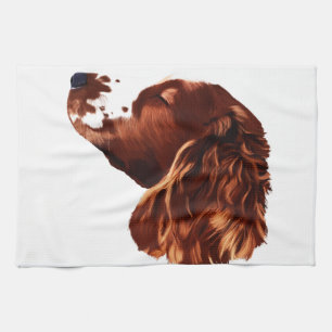 Waliser-Springerspaniel-Kunst Geschirrtuch