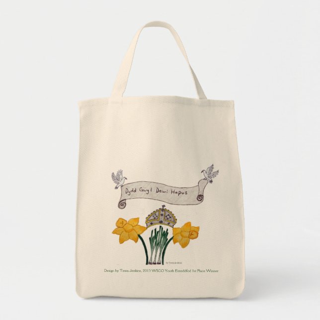 Waliser-Taschen-Tasche1. Pl WSCO Eisteddfod-Sieger Tragetasche (Vorne)