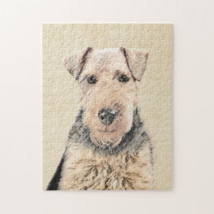 Waliser-Terrier-Malerei - niedliche ursprüngliche Puzzle