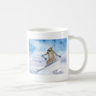 Walisercorgi-Hundeskifahren Tasse