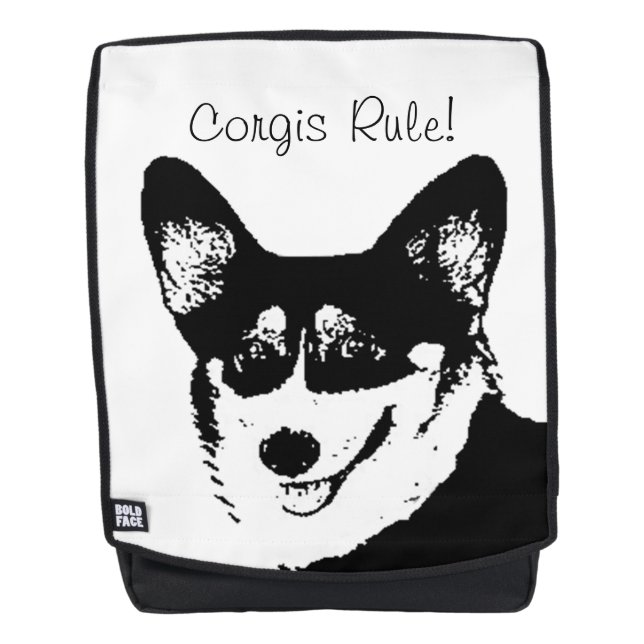 Walisercorgis-Regel Rucksack (Vorderseite)