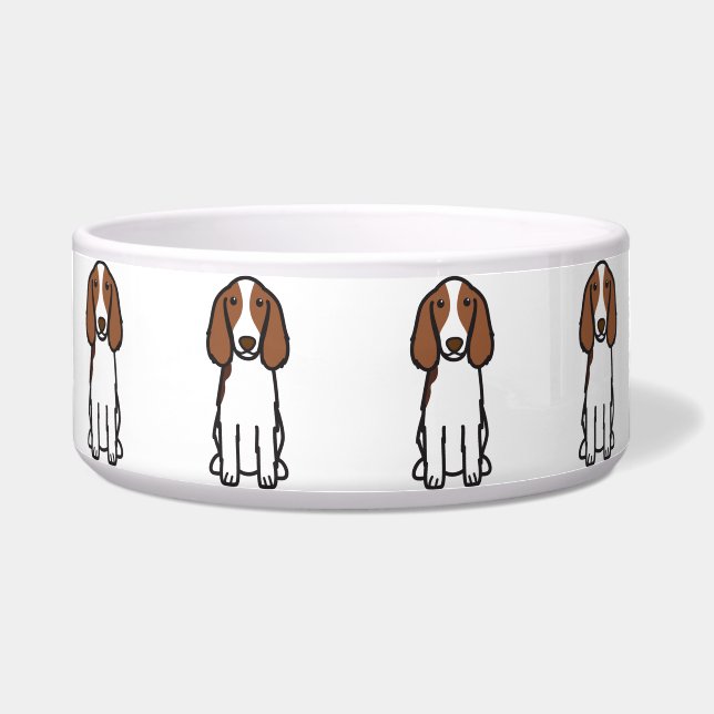 WaliserSpringerspaniel-HundeCartoon Napf (Vorderseite)