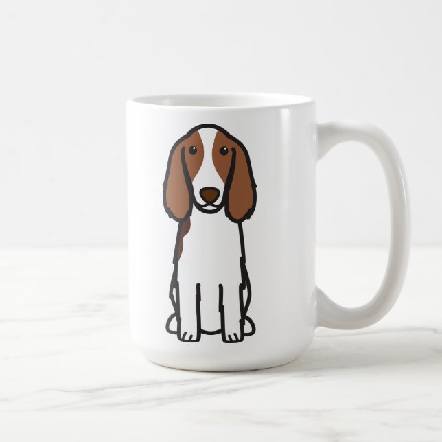 WaliserSpringerspaniel-HundeCartoon Tasse (Rechts)
