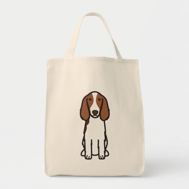 WaliserSpringerspaniel-HundeCartoon Tragetasche (Vorne)