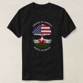 Walisisch-amerikanische Wurzeln in Wales keltische T-Shirt