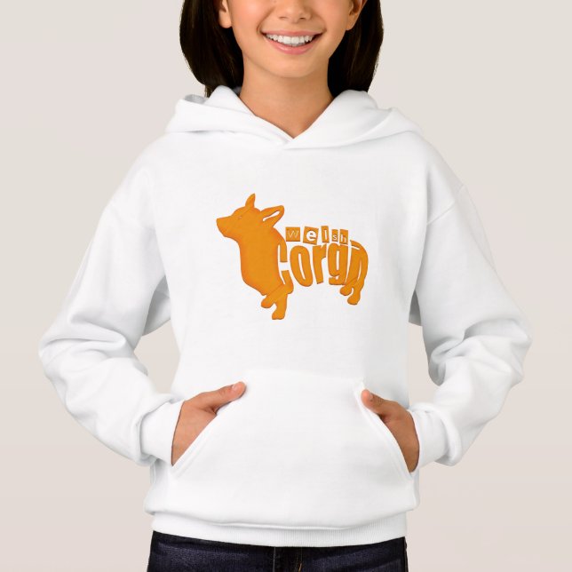 Walisisch_Corgi Hoodie (Vorderseite)