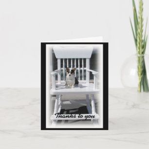 Walisisch Corgi Vielen Dank Notecard Dankeskarte