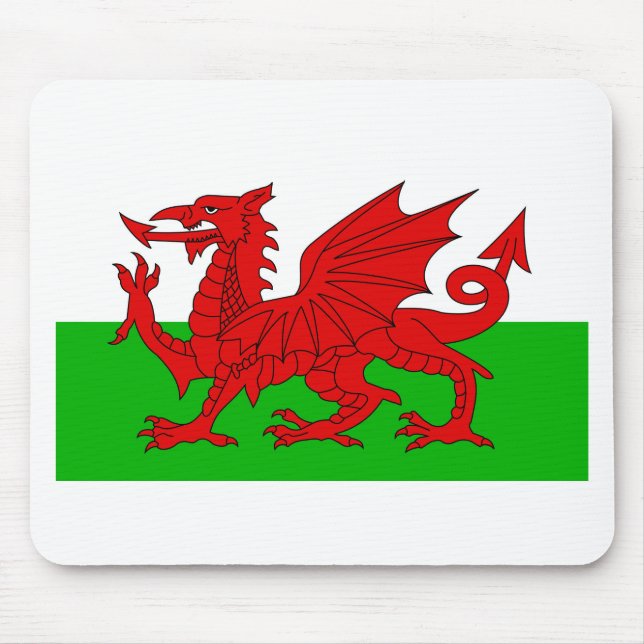 Walisisch / Wales Flag - Cymru Hochwertiges Bild Mousepad (Vorne)