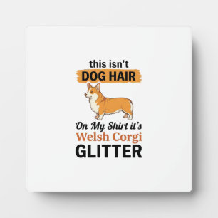 Walisische Corgi Glitter Lustige Hunde Liebhaber T Fotoplatte