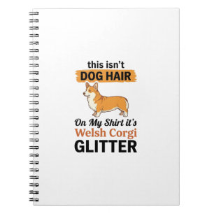 Walisische Corgi Glitter Lustige Hunde Liebhaber T Notizblock