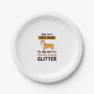 Walisische Corgi Glitter Lustige Hunde Liebhaber T Pappteller
