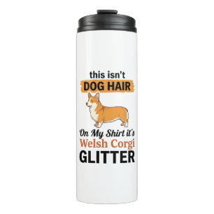 Walisische Corgi Glitter Lustige Hunde Liebhaber T Thermosbecher