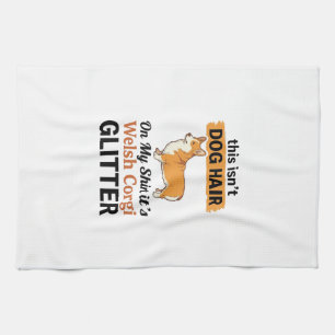 Walisische Corgi Glitter Lustiges Hunde Liebhaber Geschirrtuch