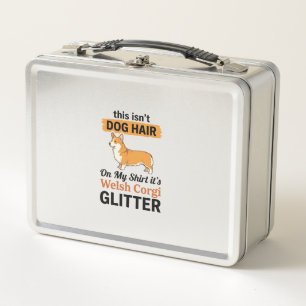 Walisische Corgi Glitter Lustiges Hunde-Liebhaber  Metall Brotdose