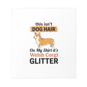 Walisische Corgi Glitter Lustiges Hunde Liebhaber  Notizblock
