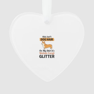 Walisische Corgi Glitter Lustiges Hunde Liebhaber Ornament