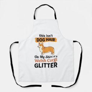 Walisische Corgi Glitter Lustiges Hunde Liebhaber Schürze