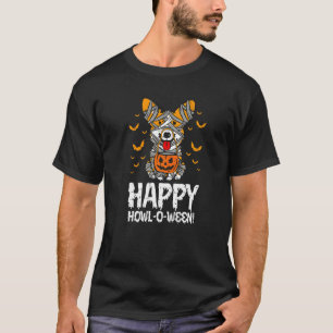 Walisische Corgi Hexe Glücklich Heulen O Ween Hall T-Shirt