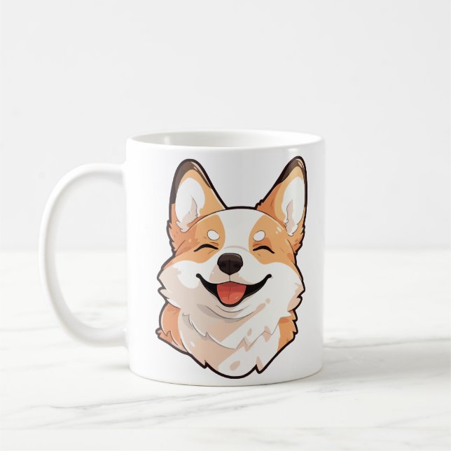 Walisische Corgi-Hund Kaffeetasse (Links)