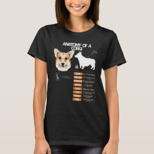 Walisische Corgi-Hundeanatomie Mama Oma Männer Fra T-Shirt