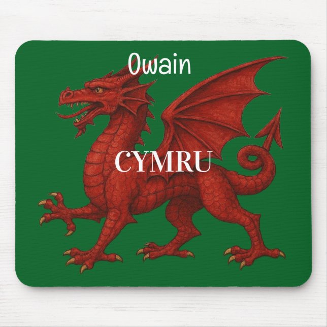 Walisische Drache-Mauspad Mousepad (Vorne)