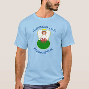 Walisische Engelschanukkaflagge Personalisierte Mä T-Shirt