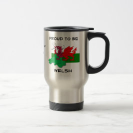 Walisische FLAG WALES Roter Drache Reisebecher