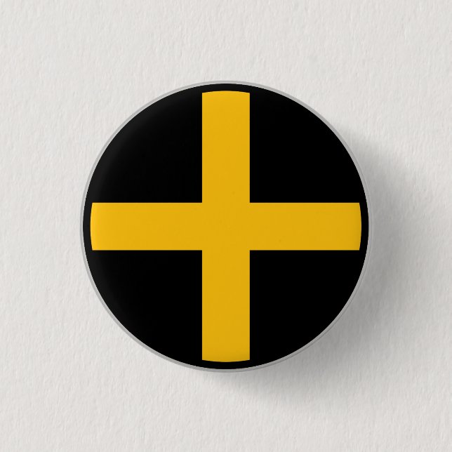 Walisische Flagge des heiligen David Button (Vorderseite)