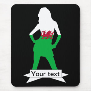walisische Flagge Mousepad