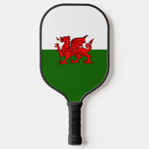 walisische Flagge Pickleball Schläger