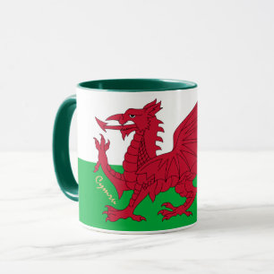 Walisische Flagge & Wales, Cymru Patriot / sport Tasse