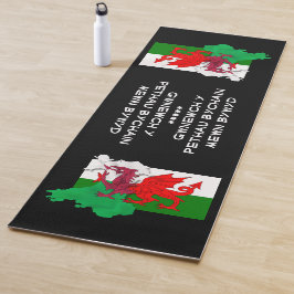 Walisische Flagge Wales ST DAVID QUOTE Yogamatte