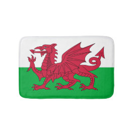Walisische Flagge (Wales) (walisischer Drache) Badematte