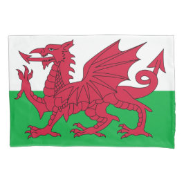 Walisische Flagge (Wales) (walisischer Drache) Kissenbezug
